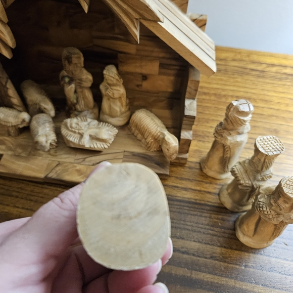 Handcrafted Wood Nativity Scene